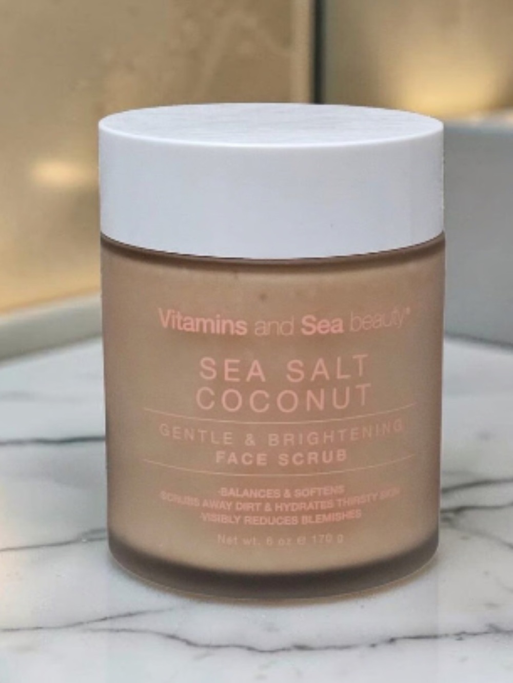 Sea Salt Coconut Gentle & Brightening Face Scrub - Cream